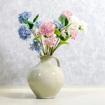 Article Fleur d'hortensia artificielle pour une décoration intérieure élégante et moderne, 80 cm, lot de 2