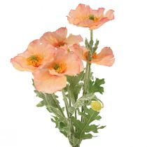 Article Fleurs Artificielles Décoration de Fleur de Pavot Artificielle 35cm Bouquet 3pcs