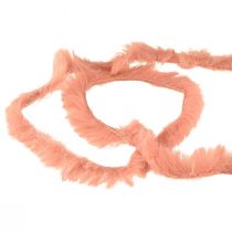 Article Cordon en fausse fourrure cordon rose cordon décoratif en fourrure artificielle 50g 30m