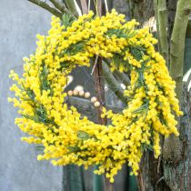 Article Plante Artificielle Acacia Argenté Mimosa Floraison Jaune 53cm 3 Pcs
