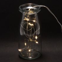 Article Guirlande lumineuse à piles pour intérieur, blanc chaud, 10 LED, 1 m de longueur, lot de 6