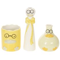 Article Figurines décoratives en céramique canards avec lunettes - Set de 3 - 25 cm