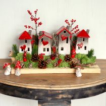 Article Figurines de gnomes de conte de fées – rouge à pois blancs, 7,5 cm – décoration magique pour le jardin et la maison – 6 pièces