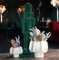 Article Casse-Noisette en figurine, debout, décoration de Noël, floquée, 77 cm