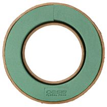 Couronne florale en mousse verte OASIS® Biolit® 32 cm, 2 pièces
