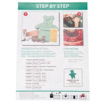 Article Figurine d'ours en mousse florale avec support, 48,5 cm x 42 cm, H 5 cm, 1 pièce