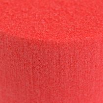 Mousse à piquer cylindree diam. 8cm rouge 6 piècess
