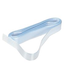 Article Ruban décoratif cadeau bleu clair lisière bleue 15 mm 3 m 10 pièces