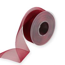 Article Ruban organza bordeaux 40mm 50m