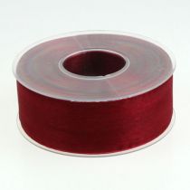 Article Ruban organza en tissu organza Bordeaux 40mm 50m