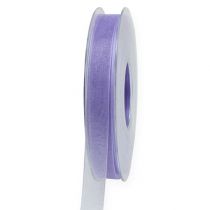 Article Ruban organza ruban cadeau ruban violet lisière 15mm 50m