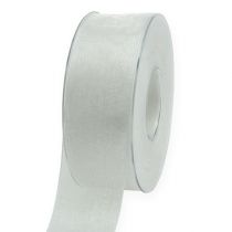 Ruban organza ruban cadeau ruban blanc lisière 40mm 50m