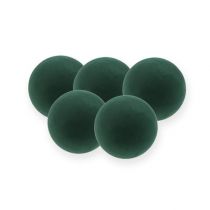 Article Boule en mousse florale mini vert foncé Ø9cm 10p