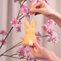 Article Lapin de Pâques à suspendre, une jolie décoration printanière pour l'intérieur, 13 cm, lot de 3