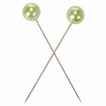 Article Épingles à tête de nacre, vert pomme, Ø10 mm, 60 mm