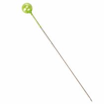 Article Épingles à tête de nacre Ø6 mm 65 mm vert pomme