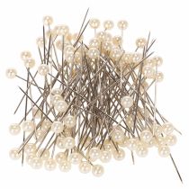 Article Épingles à tête de nacre Ø6 mm 65 mm Champagne
