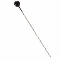 Article Épingles à tête de nacre Ø6 mm 65 mm noires