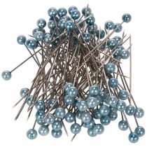 Article Épingles à tête de perle turquoise, Ø6 mm, 65 mm