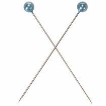Article Épingles à tête de perle turquoise, Ø6 mm, 65 mm