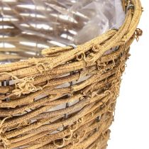 Article Panier à plantes cache-pot jardinière vigne naturelle Ø25cm H22,5cm