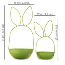 Article Pot de fleurs lapin pour la décoration printanière et pascale, salon, cuisine, jardin, 33 cm