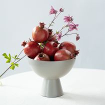 Article Coupe à plantes décorative en métal avec socle gris Ø16cm H13cm