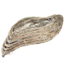Article Jardinière Bac à plantes Rotin et vigne Blanchie 45×16cm