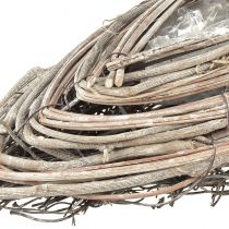 Article Jardinière Rotin et vigne naturelle Blanchie 40×13cm 2pcs