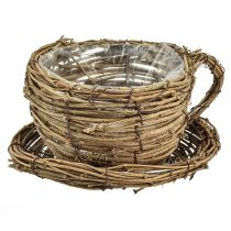 Article Cache-pot avec assiette cache-pot vigne naturel Ø19cm H9cm