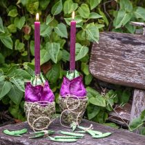 Article Cache-pot rustique aspect mousse Ø17cm H16,5cm 4pcs