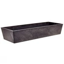 Article Pot de fleurs polyvalent en plastique gris – rectangulaire, 37 cm – idéal pour le jardinage intérieur et extérieur