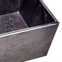 Article Pot de fleurs polyvalent en plastique gris – rectangulaire, 37 cm – idéal pour le jardinage intérieur et extérieur