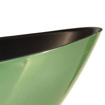 Article Bol demi-lune vert moderne en plastique 39 cm - polyvalent pour la décoration - 2 pièces