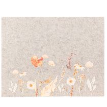 Article Sets de table en feutre avec motif floral – sets de table élégants pour une décoration de table naturelle 45x35cm 2 pièces
