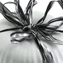 Article Ruban raphia ruban cadeau argent noir ruban décoratif 200m