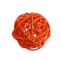 Balles en rotin dégradé de orange 30 p.
