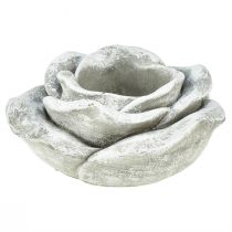 Article Décoration tombeau rose bougeoir décoration de table gris blanc Ø14cm H7cm