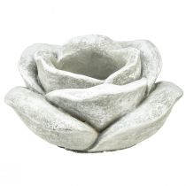 Article Décoration tombeau en céramique rose décoration de table bougeoir grand Ø17cm H9cm