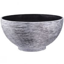 Article Bol rond bac à plantation gris noir Ø45cm H22,5cm