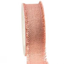 Article Ruban bijoux ruban décoratif ruban à franges or rose W40mm L15m