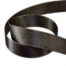 Article Ruban noir ruban de bijoux scintillant doré W25mm L20m