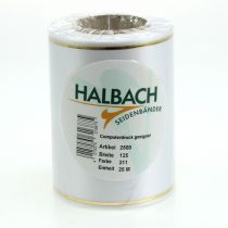 Article Ruban blanc à bordure dorée pour impression numérique, ruban satiné, imperméable, 25 m x 125 mm