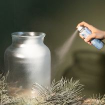 Article Spray neige argenté à paillettes pour fenêtres et décoration hivernale 150 ml
