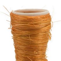 Cornet en sisal orange Ø 3,5 cm L. 40 cm 5 p.