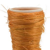 Vase pointu en sisal orange Ø 4,5 cm L. 60 cm 5 p.