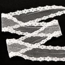 Article Ruban de dentelle ruban de mariage ruban décoratif dentelle blanc 28mm 20m