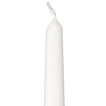 Article Bougies coniques 250/23 bougies blanches 12 pièces
