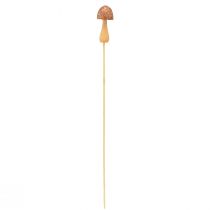 Article Bouchon de fleur bouchon décoratif champignon bois marron Ø2,5cm 8 pièces