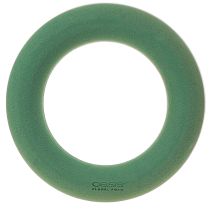 Article Couronne florale en mousse OASIS®, anneau vert, H3 cm, Ø25 cm, 6 pièces